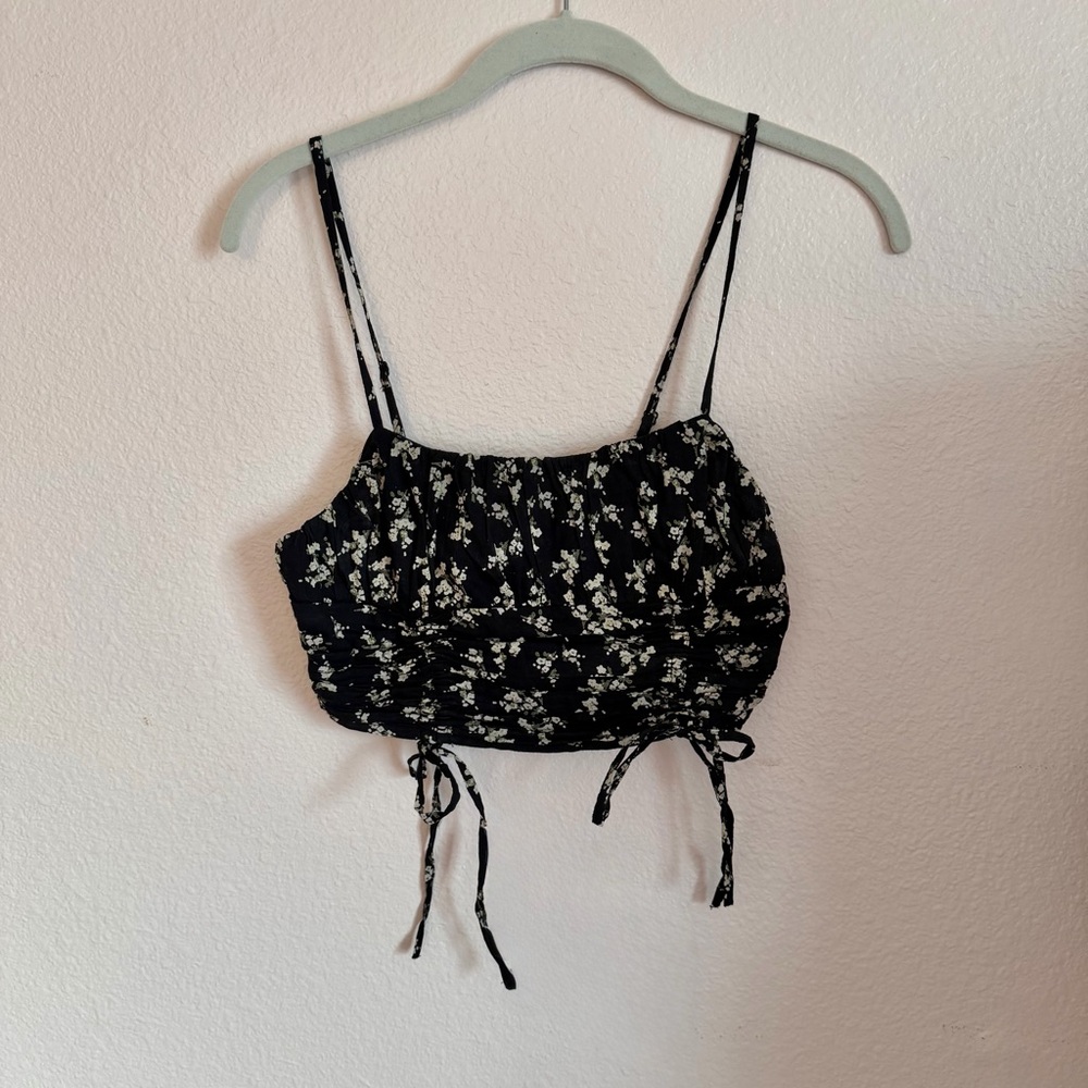 Urban Outfitters Cropped Floral Bra Tank